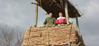 Каширинские казаки и спортсмены клуба «Есаул» съездили в гости к Старокорсунским казакам