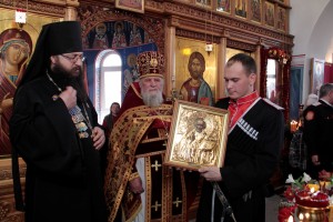 Казакам «Каширинского куреня» духовник вручил куренную икону